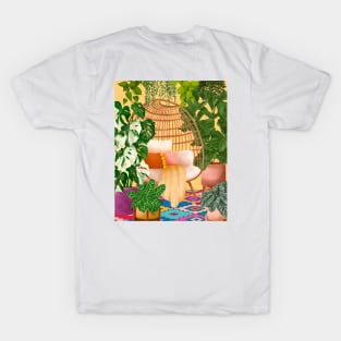 Colourful Bohemian Plant Room T-Shirt